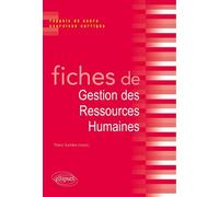 Fiches de Gestion des Ressources Humaines (GHR) - Thierry Suchère - Ellipses - broché - Etude