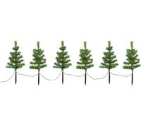 Fiches de jardin à LEDs 6 guirlandes lumineuses Sapin d'éclairage Lumières Décoration
