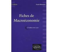 Fiches de macroéconomie - Claude Ménendian - Ellipses - broché - Scolaire / Universitaire