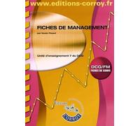 Fiches de management. Unité d'enseignement 7 du DCG. Fiches de cours.