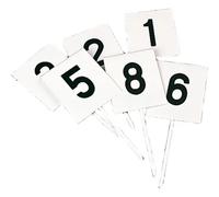 Fiches de marquage rectangulaires Sporti (x12) Blanc TU
