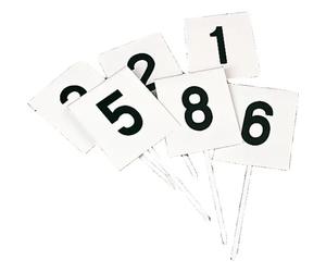 Fiches de marquage rectangulaires Sporti (x12) Blanc TU