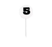 Fiches de marquage ronde Tremblay CT (x12) Blanc TU