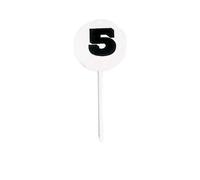 Fiches de marquage ronde Tremblay CT (x12) Blanc TU Unisex