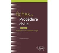 Fiches de procédure civile À jour au 31 juillet 2024 - Ronan Bernard-Menoret - Ellipses - broché - Etude