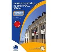 Fiches de synthèse de droit pénal spécial