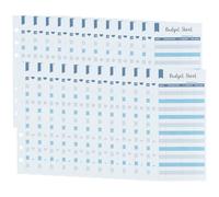 Fiches D'enregistrement Budgétaire Perforées Papier 50 Feuilles