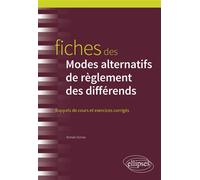 Fiches des Modes alternatifs de règlement des différends M.a.r.d. - Romain Dumas - Ellipses - broché - Etude