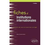 Fiches d'Institutions internationales