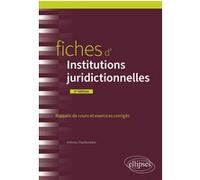 Fiches d'Institutions juridictionnelles Anthony Chamboredon (Auteur)