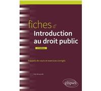 Fiches d'introduction au droit public Yves Broussolle (Auteur)