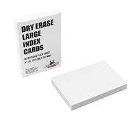 Fiches effaçables à sec, Paquet de 40 cartes plastifiées de 101 mm x 152 mm