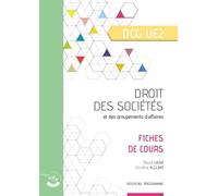 Fiches En Droit Des Sociétés Ue 2 Du Dcg