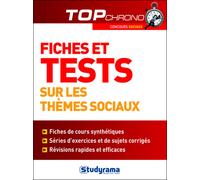 Fiches et tests sur les thèmes sociaux Fiches de cours synthétiques, séries d'exercices et de sujets corrigés - Agnès Busko - Studyrama Eds - broché - Essai