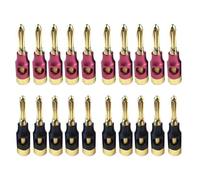 Fiches gels avec connecteur plaqué or 24 carats et verrouillage à vis,adaptées au système audio,connexions d'amplificateur et de haut-parleur,4mm,20 pièces - Type [Mx20]-1Lot(20PCS) #B