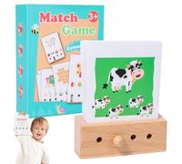 Fiches, jouets éducatifs pour tout-petits, cartes d'éducation préscolaire - Jeu de cartes éducatives pour tout-petits - Jeu de cartes éducatives avec 32 mots d'animaux pour enfants, tout-petits