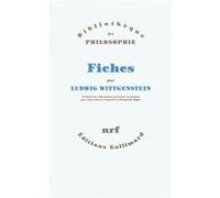 Fiches Ludwig Wittgenstein (Auteur), Elisabeth Rigal (Traduction), Jean-Pierre Cometti (Traduction)