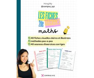 Fiches magiques 2de, des maths illustrées et accessibles.: Nombres et calculs, vecteurs, probabilités, statistiques, fonctions. Tout le programme de ... progressifs pour consolider les bases