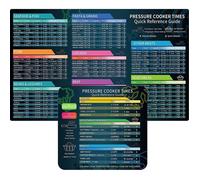 Fiches magnétiques temps cuisson compatibles Instant Pot, guide référence rapide, lot de 2, livres recettes autocuiseur