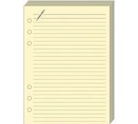 FICHES NOTES T17 IVOIRE Recharge - 10x17 cm - Lignées Blanc G