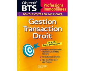 Fiches Objectif BTS Professions immobilières - Juliette Vermare - Hachette Education - broché - Scolaire / Universitaire