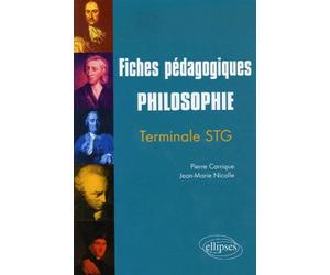 Fiches pédagogiques Philosophie - Terminale STG - Pierre Carrique - Ellipses - broché - Etude