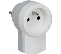 Fiches plastique avec prise 2P+T Legrand - Mâle - Blanc