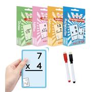 Fiches pour l'apprentissage des mathématiques - Cartes d'exercice d'additions de soustraction, développement des compétences pour en Classe, kit d'apprentissage | Jeu de mathématiques