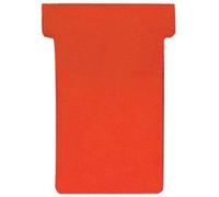 Fiches T, taille 2 / 48 x 84 mm, rouge