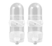 Ficheurs d'oiseaux pour l'extérieur, mangeoire à eau des oiseaux, Ensemble de mangeoires à perruche de 200 ml de la fuite de 2, Dispensateur alimentaire polyvalent pour les perroquets Couchatiques Buf