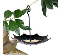 Ficheurs d'oiseaux - Umbrel De Mangeoires À Oiseaux, Parapluie en Forme Extérieurs - Plateau De Nourriture Ajusté De Volaille De Poulet Décorative avec Crochet pour La Fenêtre De J