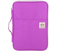 Fichier A4 de pochettes de documents Dossier Portfolio Organisateur Ordinateur portable Fermeture éclair (Violet)