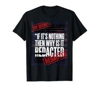 Fichier classifié censuré Drapeau américain démocratie censurée T-Shirt Graphique avec Valeur