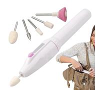 Fichier De Ongles Électrique Portable - Kit De Forage À Ongles Compact, Machine De Dépôt Ergonomique | Accessoire De Polissage Lisse, Jeu De Fichiers À Électrique Avec Pièces Jointes Pour La Ma