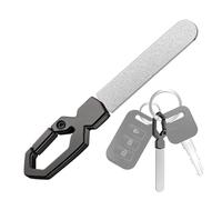 Fichier de ongles en métal, fichier de ongles à surmonter, nouveau fichier de ongles portable créatif avec trousseau | Outil de broyage de ongles portable en acier inoxydable pour les femmes et les ho
