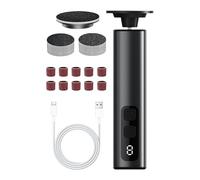 Fichier de pied électrique, moulin à cheveux | Remover de callosités électriques 2 en 1 - Rotation à 360 degrés, tondeuse de maïs avec disques de papier de verre pour les callosités de la peau