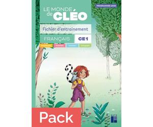 Fichier d'entrainement CE1 + aide-mémoire - Le monde de Cléo (programmes 2025) - Pack de 10