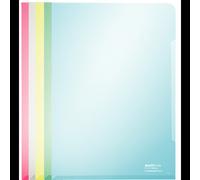 Leitz - pochette super premium, a4, pvc, couleurs assorties 0,15 mm, ouvert en haut et côté, naltère pas le document, film rigi G