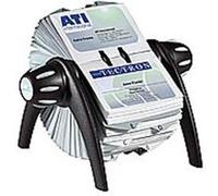 Fichier rotatif pour cartes de visite visifix flip noir gris Noir G