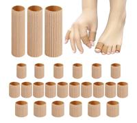 FICOFISE 25 Pièces Protection Orteils, Protege Orteil Silicone 3 Tailles, Pansement Orteil Découpable, Protection Orteils Pied Frottement Élastique Réutilisables, pour Cors Ampoules Callosités Doigts