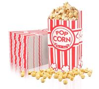 FICOFISE Papier Sacs à Popcorn 100 Pièces, Petits Sachet Pop Corn, Sachet Papier, Sac de Bonbons, Machine a Pop Corn, Accessoires pour Pop-corn, pour Le Cinéma, Les Soirées Cinéma (9 x 6 x 21 cm)