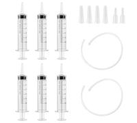 FICOFISE Seringue 60ml, Stériles Seringue Plastique, seringue alimentaire sans Aiguille, Réutilisable Seringue pour Laboratoire Industriel Cuisine Animaux, Mesure de Liquides, Parfum Distribution