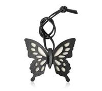 Ficopano Porte-clés papillon en similicuir pour femmes, charme de sac décoratif avec sangle flexible réglable pour sacs à main, sacs à dos et portefeuilles