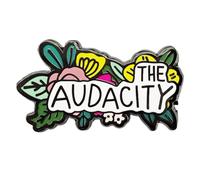 Ficsowy Broche florale Audacia en émail pour femmes et filles, zinc, sans pierre précieuse