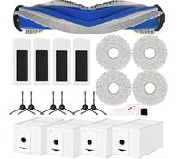 Fictezlove Accessoires pour Ecovacs DEEBOT T30 Omni / T30 Pro Omni Robot Aspirateur, 1 Brosse Principale, 4 Filters HEPA, 4 Lingettes, 4 Sacs à Poussière, 6 Brosses Latérales, 1 Brosse de Nettoyage