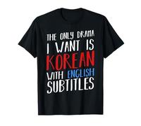Fiction coréenne TV Film coréen Série télévisée K-Pop Hangul T-Shirt
