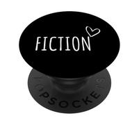 Fiction Lover Men Women Kids Book Lover Reading Romans Story PopSockets PopGrip Adhésif
