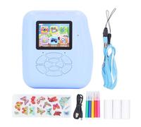 Fictory Appareil photo pour enfants de 5,1 cm HD 1080p, selfie 12 MP, motif dessin animé, facile à utiliser pour les enfants de 3 à 12 ans, papier d'impression inclus