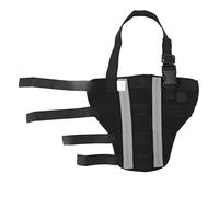 Fictory Attelle de patte arrière pour chien avec support de jarret et de genou pour l'arthrite et la récupération chirurgicale, pour chiens, taille M, noir