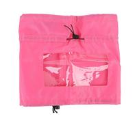 Fictory Bonnet de douche imperméable avec protection auditive pour chiens et chiots - Bonnet de bain réglable pour le toilettage - Couleur rose rouge